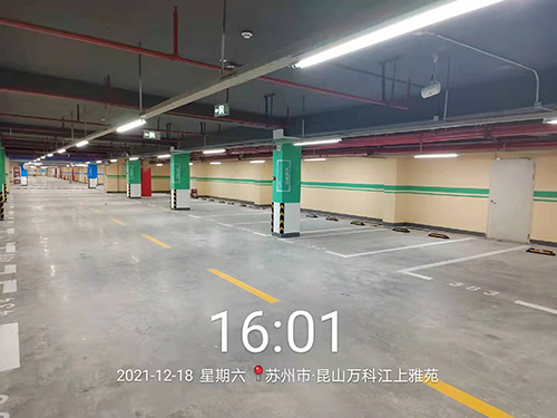 昆山車位劃線萬科江上雅苑項目順利完工